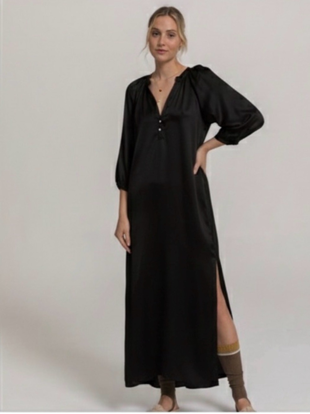 NWT Cali Dreaming Fez Dress, Black, Sz XS